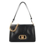 Sac  bandoulire - liu jo - lapuffy - 33 cm - noir - synthtique