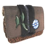 Sac bandouli�re lollipops marron (2 compartiments) - 25. 5x19x11 cm [p6106]