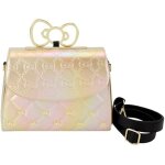 Sac  bandoulire - loungefly - 50e anniversaire hello kitty - dor - mtal - synthtique