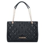 Sac � bandouli�re - love moschino - quilted - noir - 38. 5 cm - zipp�e
