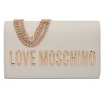 Sac  bandoulire love moschino smart daily 21 cm - ivoire - fermoir tourniquet - femme