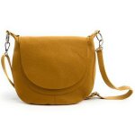 Sac bandoulire - oh my bag - new citizen - cuir grain - femme - jaune moutarde