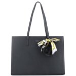 Sac cabas femme flora co paris - noir - synth�tique - l 40 cm x h 29 cm x l 12 cm - zipp�e - port� main ...