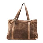 Sac cabas - oh my bag - tokyo - cuir nubuck - taupe - 355x29x12 cm