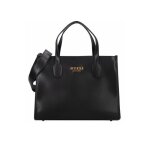 Sac cabas en simili cuir silvana - guess jeans - femme u noir