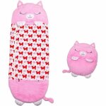 Sac de couchage - freosen - chat amusant - 160x60cm - coton et polyester - 2 en 1