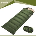Sac de couchage couverture - skandika iceland - adultes jumelable 3 saisons - zip droite