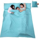 Sac de couchage sac de couchage l�ger portable pour drap de camping de voyage 2 1 l x 1 8 w m bleu clair ...