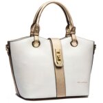 Sac crateur ted lapidus blanc dor - 30x24x16 cm [r6827]