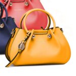 Sac crateur ted lapidus jaune - 27x17x9 cm [r6813]
