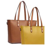 Sac crateur ted lapidus marron gold - 32x29x13 cm [a1045]