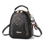 Sac  dos 3 en 1  la mode pour femmes - vitata - noir - petite capacit - sacs  bandoulire - sac de ...