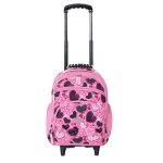 Sac  dos scolaire - snowball - cartable  roulettes pois - 42 cm - polyester - fille