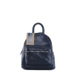 Sac  dos en cuir femme - modle kyoto (petit modle) bleu fonc