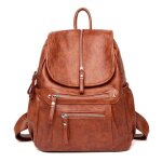 Sacs � dos en cuir vintage pour femmes haute qualit� marron 32 * 17 * 34 cm