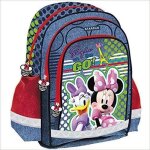 Sac � dos - disney - minnie mouse - bleu - style � emporter - 38x29x19. 5 cm