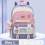 Sac � dos enfants scolaire cartable primaire imperm�able sac d�cole coll�ge pour etudiant - l - bleu