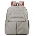 Sac � dos femmes - mobigarlan - wx288a - 30x14x38cm - gris - toile �cole - sac d�cole cartable coll�ge ...