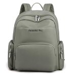 Sac � dos femmes - mobigarlan - wx322 - 34x15x37cm - gris - toile �cole - sac d�cole cartable coll�ge ...