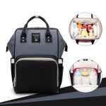 Sac à dos à langer bébé imperméable en oxford grande capacité 55l avec poignées papa mama voyage noir ... Sac à dos à langer bébé imperméable en oxford grande capacité 55l avec poignées papa mama voyage noir ...