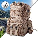 Sac  dos militaire tactique survie crossfit randonne 45 litres tan sable