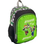 Sac � dos - minecraft - aventure - 42 cm - 2 compartiments - pour enfants de 5 � 6 ans