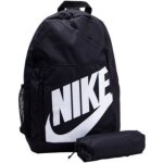 Sac � dos - nike - grand logo swoosh - noir - trousse incluse - 100% polyester