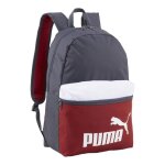 Sac � dos - puma - phase backpack - gris - rouge vin - 100% polyester