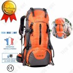 Sac  dos de randonne - td - impermable - orange - 50l - unisexe