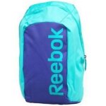Sac  dos - reebok - bleu et vert - 100% polyester - taille: h45 x l28 x p14cm - mixte