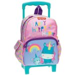 Sac  dos  roulettes fisher price licorne happy maternelle 30 cm