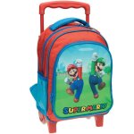 Sac  dos  roulettes super mario 31 cm trolley maternelle