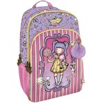 Sac  dos - santoro - gorjuss - 29x45x17 cm - rose - trolley inclus