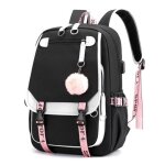 Sac � dos scolaire nylon imperm�able cartable primaire sacs d�cole coll�ge garcon / fille usb port de ...