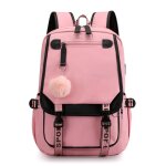 Sac � dos scolaire en nylon imperm�able cartable primaire sacs d�cole coll�ge garcon / fille usb port ...
