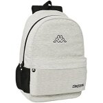 Sac  dos scolaire - safta - kappa - confortable - 30 x 14 x 46 cm - gris