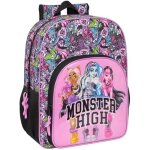 Sac  dos scolaire - safta - monster high drama - adaptable au chariot - fille - primaire