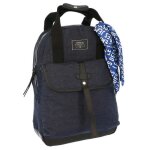 Sac  dos - le temps des cerises - bleu jean - 43 cm - 1 compartiment - mixte