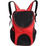 Sac à dos de transport - panier de transport - rouge - nylon - polyester - pour chien et chat Sac à dos de transport - panier de transport - rouge - nylon - polyester - pour chien et chat