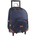 Sac � dos trolley - tanns - les incontournables - bleu marine - 52x33x25 cm - recycl�