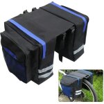 Sac � dos de v�lo porte - bagages arri�re double sac selle �tanche vtt sac de v�lo de route - bleu