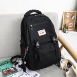 Sac décole grande capacité sac à dos cartable mode étudiant durable noir Sac décole grande capacité sac à dos cartable mode étudiant durable noir