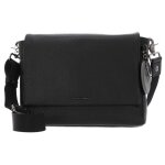 Sac  paule bandoulire - mandarina duck - mellow leather messenger - cuir de veau - noir - 30x22x9 ...