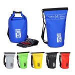 Relaxdays sac �tanche ocean pack 5 litres l�ger compact ext�rieur ski sport voile snowboard bleu