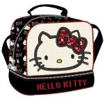 Sac go�ter - hello kitty - strass - noir - 21 cm - enfant - synth�tique