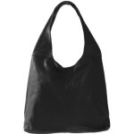 Sac � main bandouli�re femme en cuir souple noir