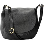 Sac � main en cuir citizen noir - oh my bag - bandouli�re - femme - l 30 x h 24 x p 5 cm