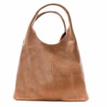 Sac port paule en cuir grain italien - oh my bag - boston - marron - femme - l 38 x h 26 x p 11cm