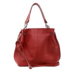 Sac � main en cuir italien denzel rouge clair