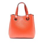 Sac � main en cuir italien gen�ve orange